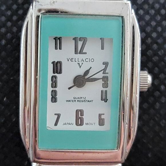 Vintage Watches Vellaccio Green Enamel Dial Quartz Ladies Watch Japan Movt - Picture 3 of 10